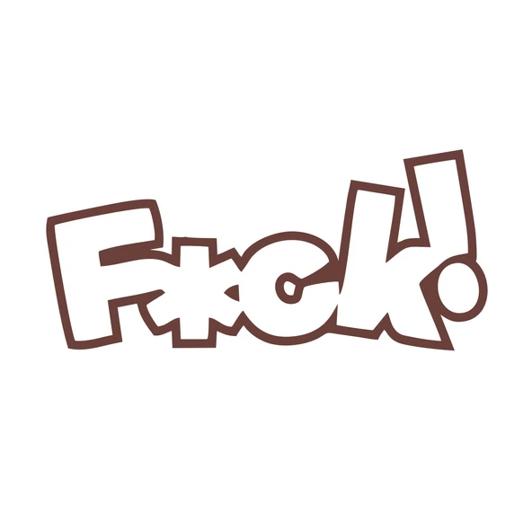 F*ck Araba Sticker  17x17 Cm Kahverengi ürün görseli 1