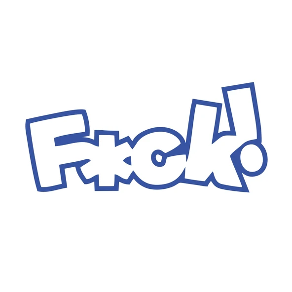 F*ck Araba Sticker  17x17 Cm Mavi ürün görseli 1