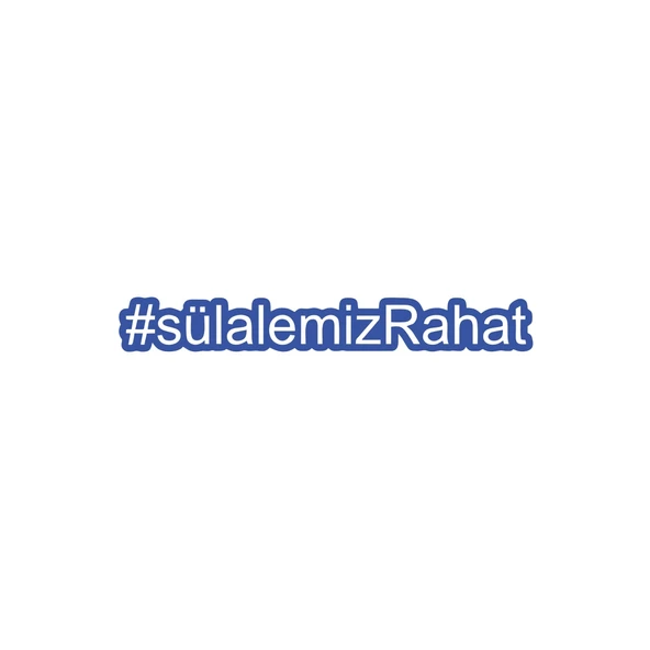 Sülalemiz Rahat Araba Sticker 17x17 Cm Mavi ürün görseli 1