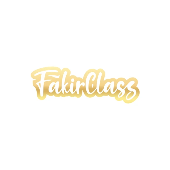 Fakir Class Araba Sticker 17x17 Cm Gold ürün görseli 1