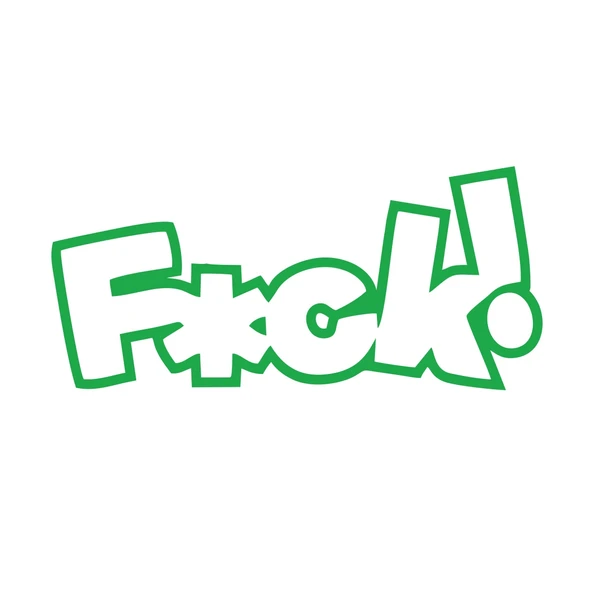 F*ck Araba Sticker  17x17 Cm Yeşil ürün görseli 1