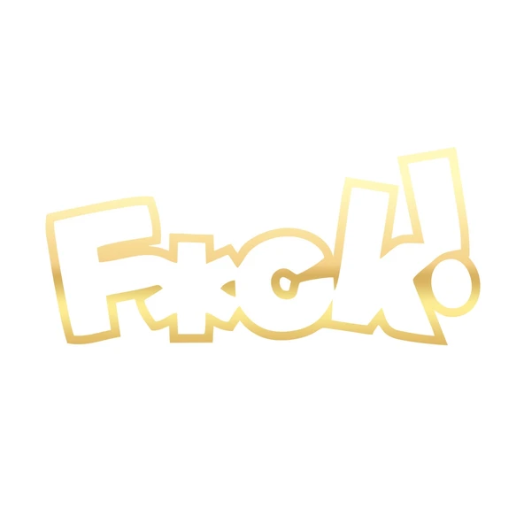 F*ck Araba Sticker  17x17 Cm Gold ürün görseli 1