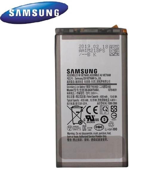 Samsung S10+ Plus EB-BG975ABU Batarya Pil ve Tamir Set (Servis) ürün görseli 1