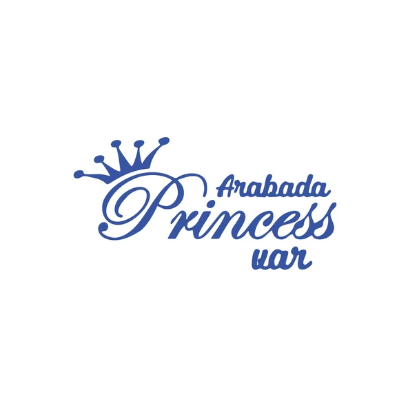 Arabada Princess Var Araba Sticker 17x17 Cm Mavi ürün görseli 1
