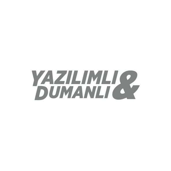 Yazılımlı&Dumanlı Araba Sticker 17x17 Cm Gri ürün görseli 1
