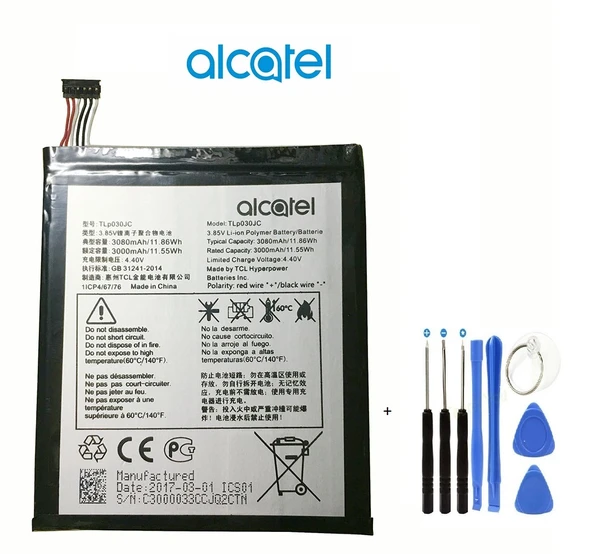 Alcatel A3 XL TLP030JC 9000-9000X-9000D PİL Batarya ve Tamir Seti ürün görseli 1