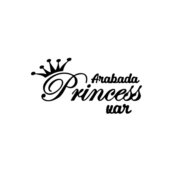 Arabada Princess Var Araba Sticker 17x17 Cm Siyah ürün görseli 1