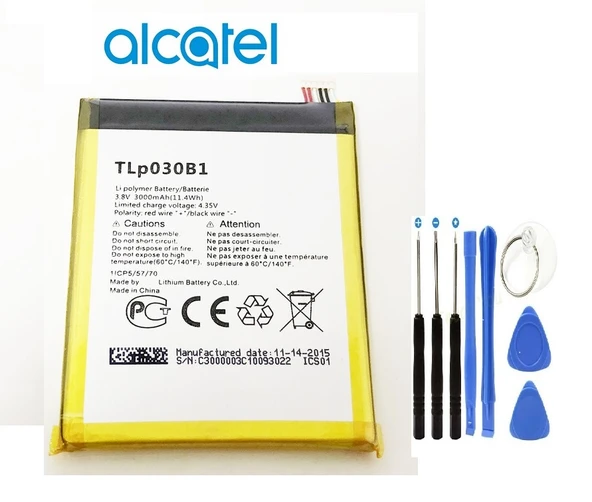 Alcatel TLP030B1 Smart 4 Power 986N Batarya Pil Ve Tamir Seti ürün görseli 1