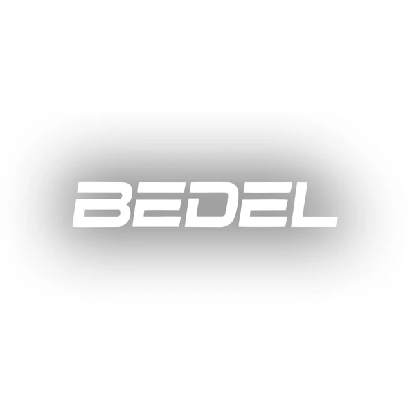 Bedel Araba Sticker 17x17 Cm Beyaz ürün görseli 1