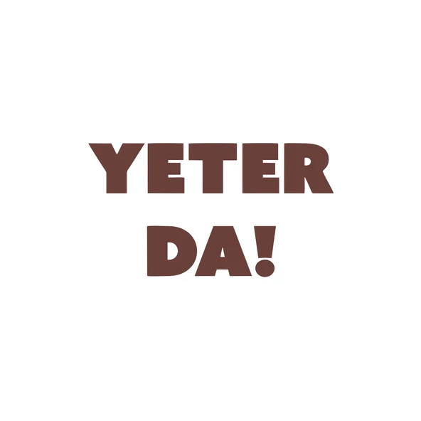 Yeter Da Araba Sticker 17x17 Cm Kahverengi ürün görseli 1