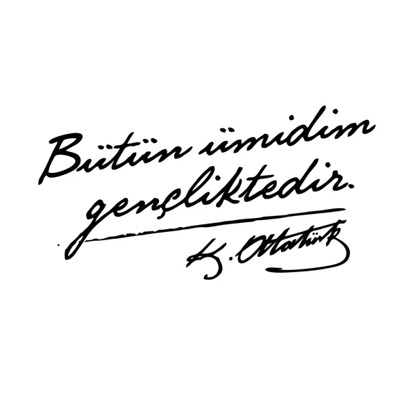 Bütün Ümidim Gençliktedir Araba Sticker 17x17 Cm Siyah ürün görseli 1
