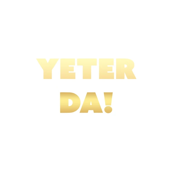 Yeter Da Araba Sticker 17x17 Cm Gold ürün görseli 1