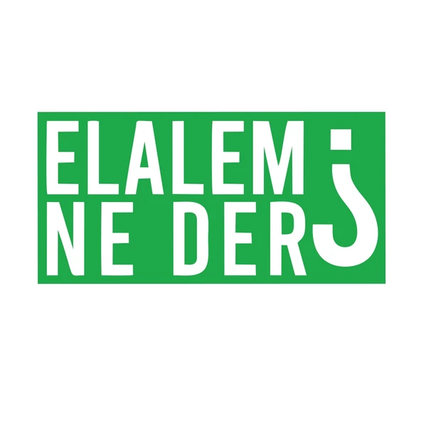 Elalem Ne Der Araba Sticker 17x17 Cm Yeşil ürün görseli 1