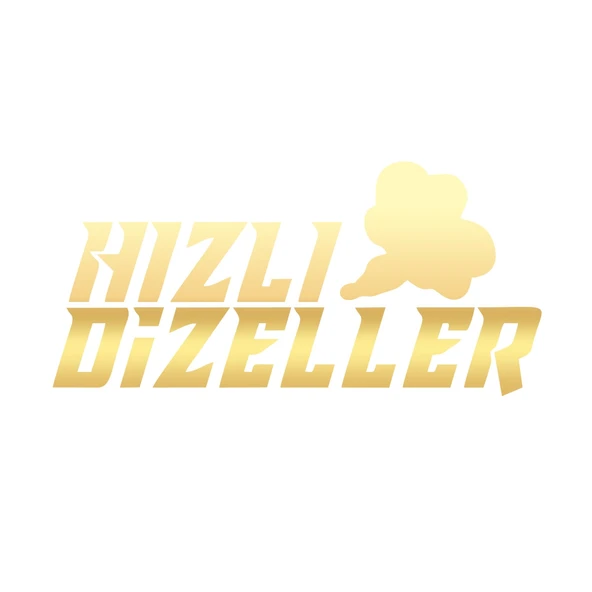 Hızlı Dizeller Araba Sticker 17x17 Cm Gold ürün görseli 1