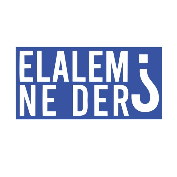 Elalem Ne Der Araba Sticker 17x17 Cm Mavi ürün görseli 1