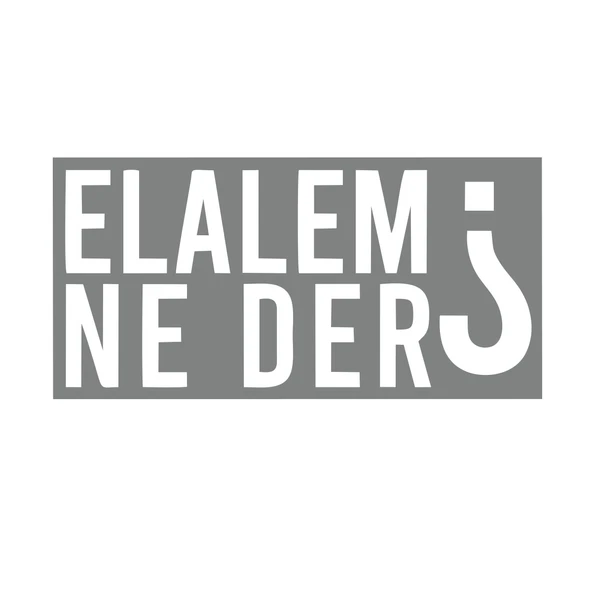 Elalem Ne Der Araba Sticker 17x17 Cm Gri ürün görseli 1