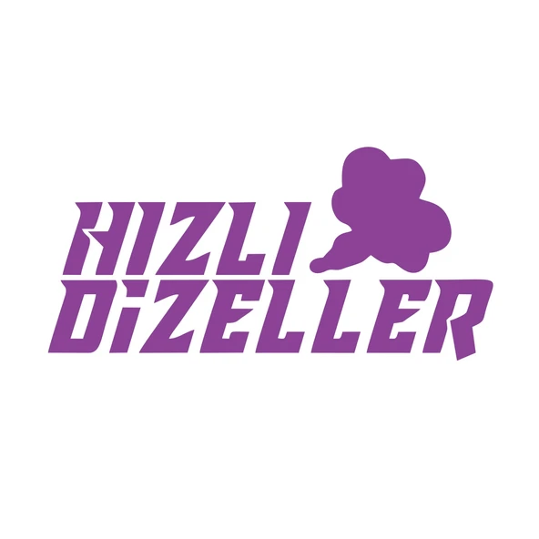 Hızlı Dizeller Araba Sticker 17x17 Cm Mor ürün görseli 1