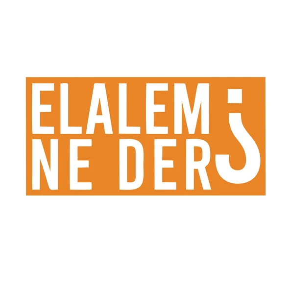Elalem Ne Der Araba Sticker 17x17 Cm Turuncu ürün görseli 1