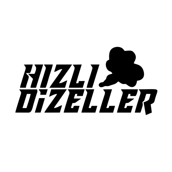 Hızlı Dizeller Araba Sticker 17x17 Cm Siyah ürün görseli 1