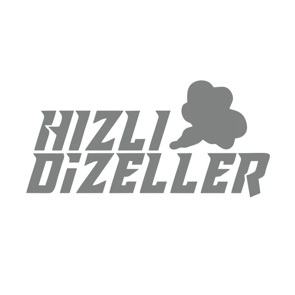 Hızlı Dizeller Araba Sticker 17x17 Cm Gri ürün görseli 1