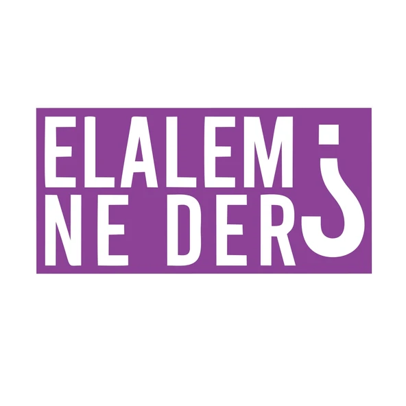 Elalem Ne Der Araba Sticker 17x17 Cm Mor ürün görseli 1