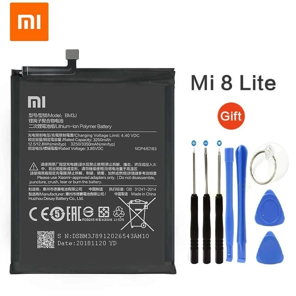 Xiaomi Mi 8 Lite BM3J Batarya Pil ve Tamir Seti ürün görseli 1
