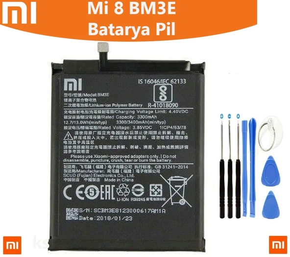 Xiaomi Mi 8 Mİ8 BM3E Batarya Pil ve Tamir Seti ürün görseli 1