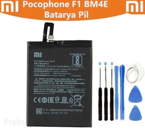 Xiaomi Mi Pocophone F1 BM4E Batarya Pil ve Tamir Seti ürün görseli 1