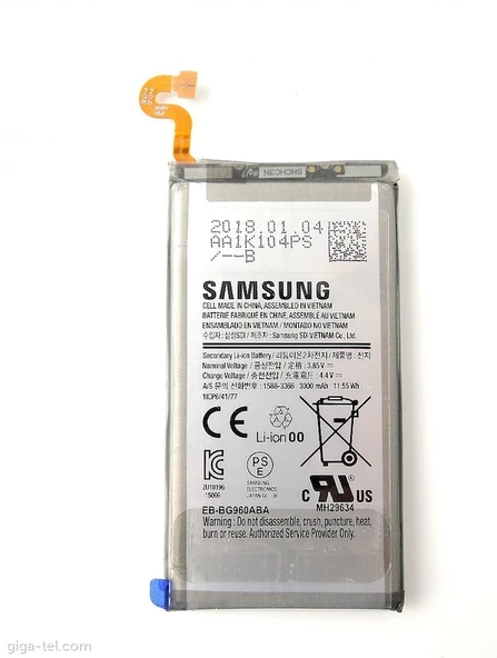 Samsung S9 Pil Batarya G960 EB-BG960ABA ve Tamir Seti ürün görseli 1