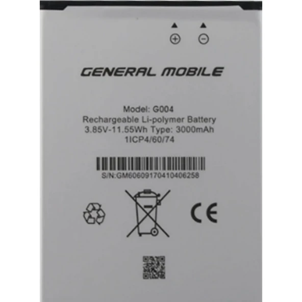 General Mobile Discovery GM6/GM6 LİFE Pil Batarya - Resim 2