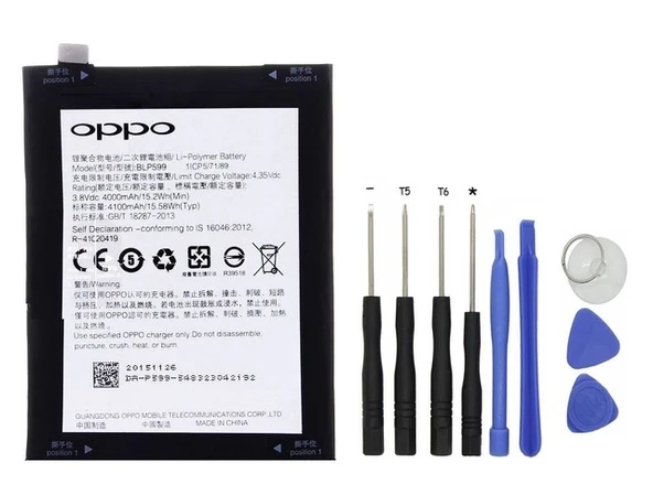 Oppo R7 Plus Pil Batarya BLP599 ve Tamir Seti ürün görseli 1