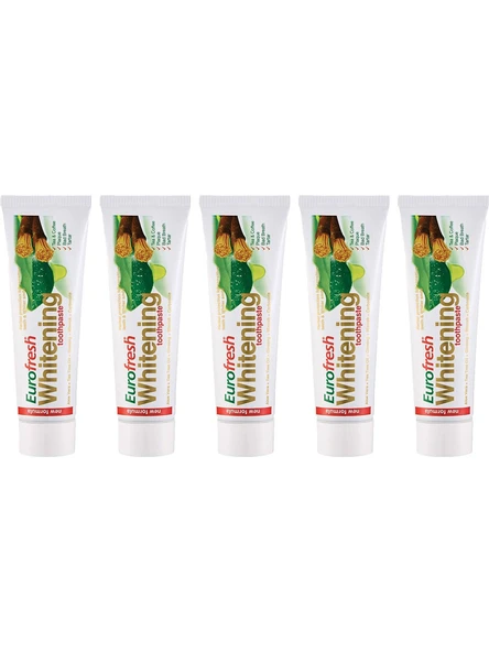 Farmasi Eurofresh Aloe Veralı Misvaklı Beyazlatıcı Diş Macunu 112 gr 5 Adet ürün görseli 1