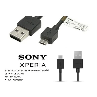 Sony XPERİA Z Z1 Z2 Z3 Z4 Z5 Compact Şarj ve Data Kablosu ürün görseli 1