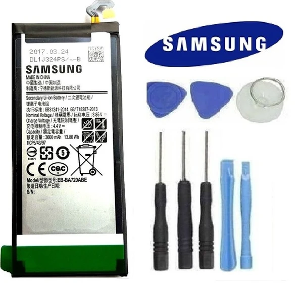 SAMSUNG A7 A720 PİL BATARYA EB-BA720ABE VE TAMİR SETİ ürün görseli 1