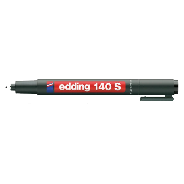 Edding Asetat Kalemi (10 adet)Permanent S Seri 0.3 MM Siyah 140 S ürün görseli 1