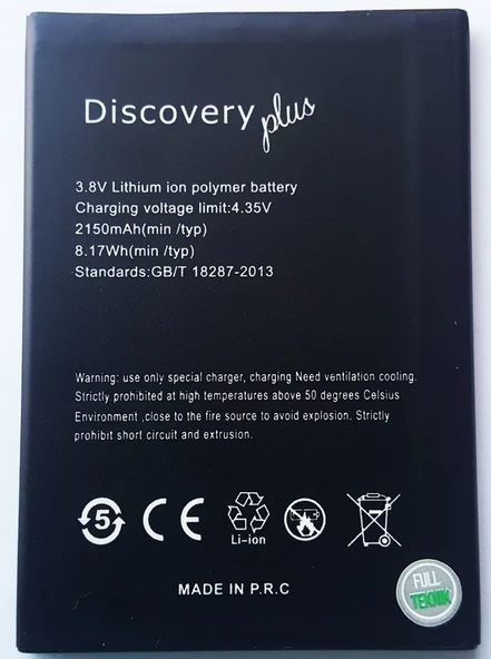GENERAL MOBİLE DİSCOVERY PLUS PİL BATARYA - Resim 2