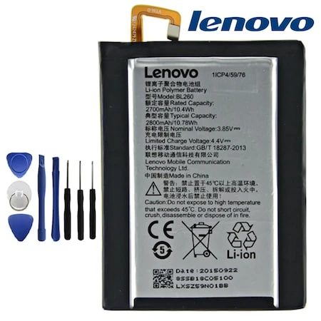 LENOVO VİBE S1 LİTE PİL BATARYA BL260 TAMİR SETİ ürün görseli 1