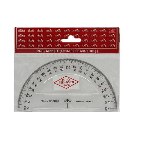 Hatas Minkale Plastik 200 Derece 15 CM 0930-20 Lİ PAKET-20-LI-PKT ürün görseli 1