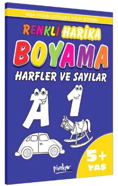 Renkli Harika Boyama Harfler ve Sayılar (5+Yaş) ürün görseli 1