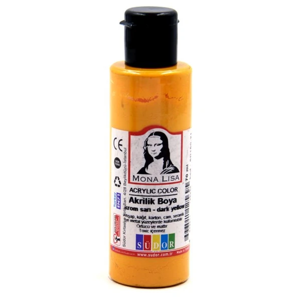 Monalisa Akrilik Boya 70 ML Krom Sarı SD150-21  (12 adet) ürün görseli 1