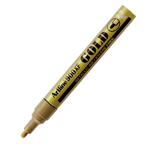Artline Markör ( 12 adet )  Yaldızlı Yuvarlak Uçlu 2.3 MM Altın EK-900XF ürün görseli 1