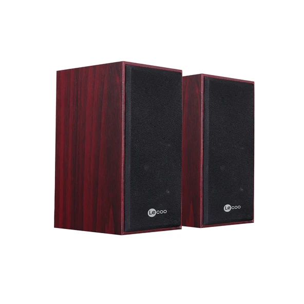Lenovo Lecoo DS105 1+1 Kablolu USB + 3.5mm Jack Girişli 6W Stereo Masaüstü Ahşap Hoparlör ürün görseli 1