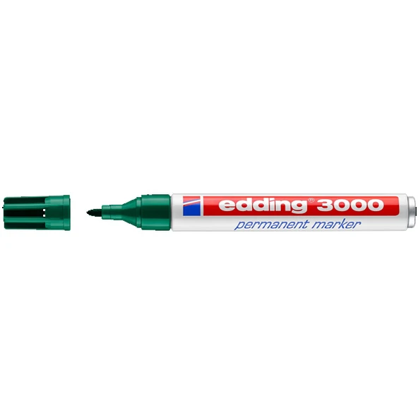 Edding Markör Permanent Yuvarlak Uçlu(10 adet) 1.5-3 MM Yeşil 3000 ürün görseli 1