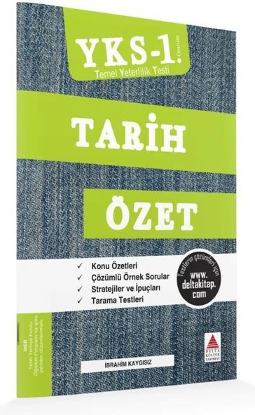 Delta Kültür YKS 1. Oturum Tarih Özet (TYT) ürün görseli 1
