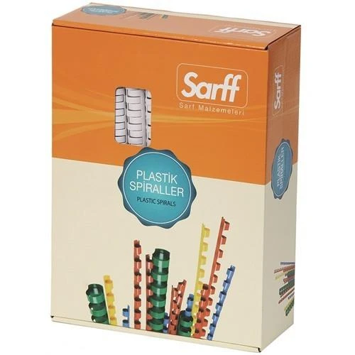 Sarff Spiral Plastik 45 SY 8 MM Beyaz (100 lÜ) 15202011 ürün görseli 1