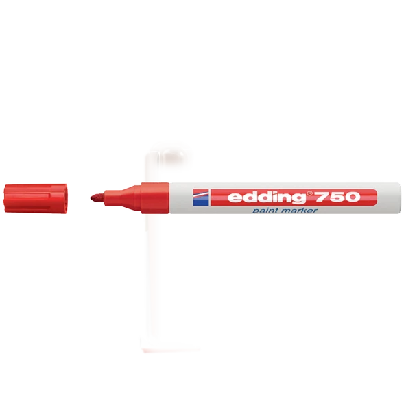 Edding Markör Boya Dekor Yuvarlak Uçlu 2-4 MM Kırmızı  (10 adet)750 ürün görseli 1