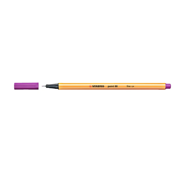 Stabilo Keçe Uçlu İnce Kalem  ( 10 adet) 88 Point 0.4 MM Lila 88/58 ürün görseli 1