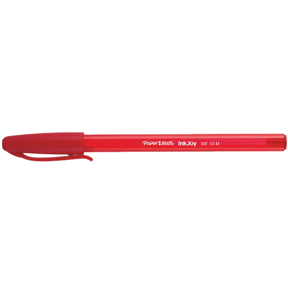 Paper Mate Tükenmez Kalem İnkjoy 100 1.0 MM Kırmızı (50 li paket) S0957140 ürün görseli 1