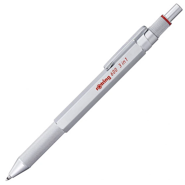 Rotring Multipen Üç Fonksiyonlu Kalem Krom 600 ürün görseli 1