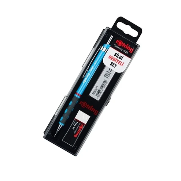 Rotring Okul Seti Versatil+Min Silgi Hediyeli 0.7 MM Açık Mavi RO-KK07-07AM ürün görseli 1